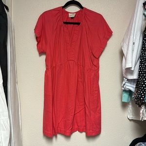 Linen knee length dress